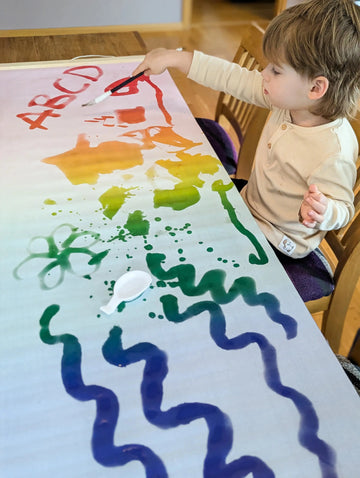 Magic Drew Colorful Reusable Water Writing Cloth [FREE Water Cup + Brush]